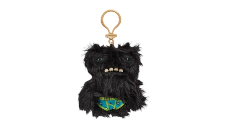 Fuggler Wide Eyed Weirdo Black Long Haired Keyring Plush - US