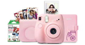 Fujifilm Instax Mini 7+ Camera Bundle Light Pink