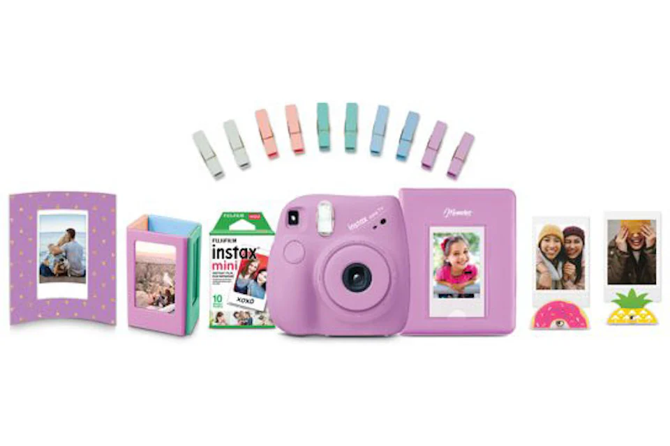 Fujifilm Instax Mini 7+ Camera Bundle Purple