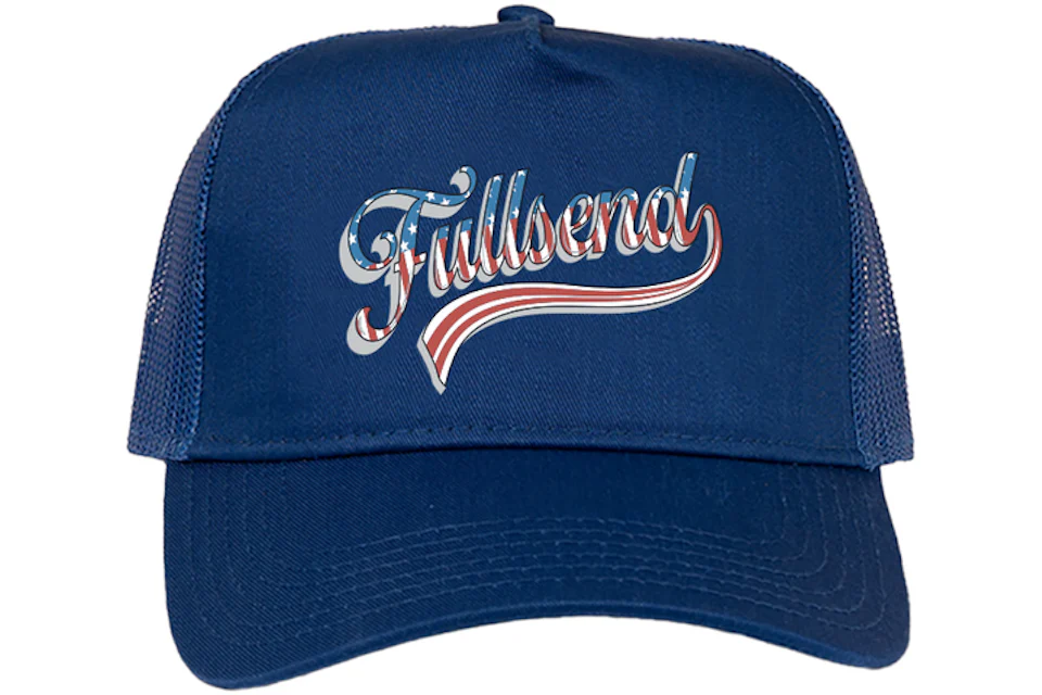 Full Send American Flag Trucker Hat Royal - FW20 - KR