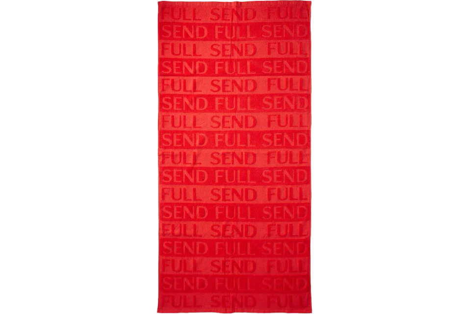 Full Send Bath Towel Red