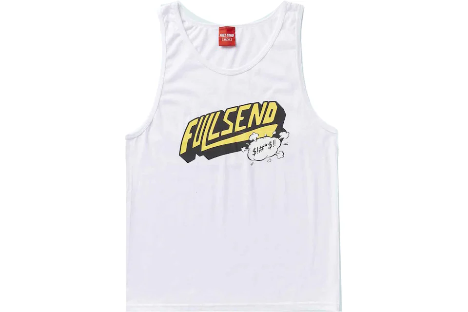 Full Send Comic Tank White Men's - SS21 - GB