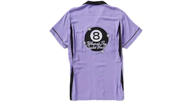 Full Send Eight Ball Bowling Shirt Purple