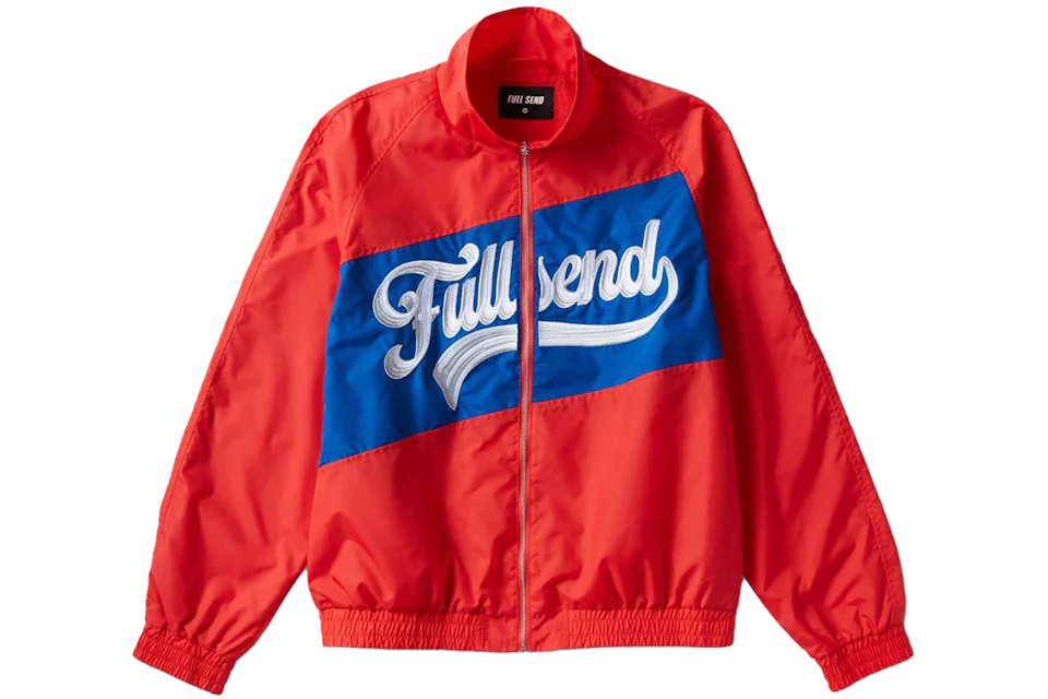 Full Send FS Nylon Logo Jacket Red