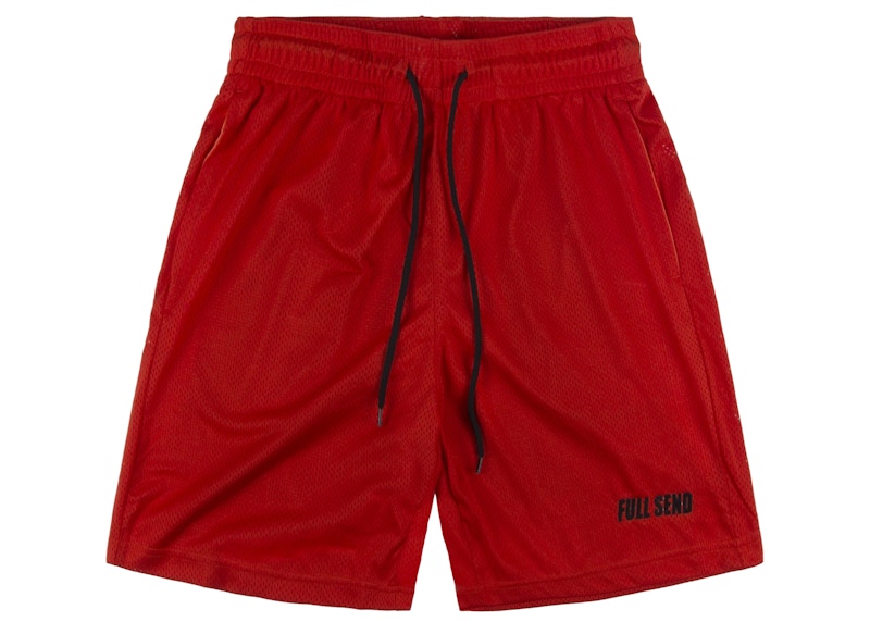 Full Send FS Sportswear Mesh Shorts Red