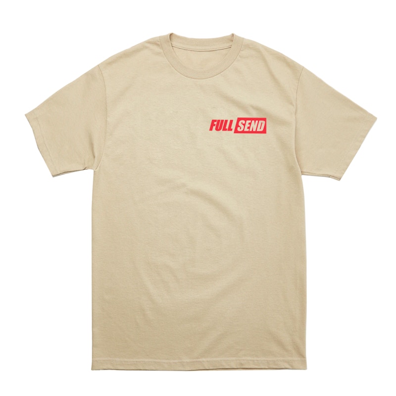 Full Send Fear Factor Tee Sand