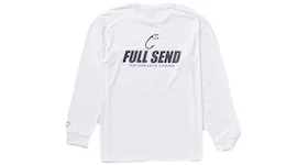 Full Send Fishing Performance Long Sleeve Shirt White
