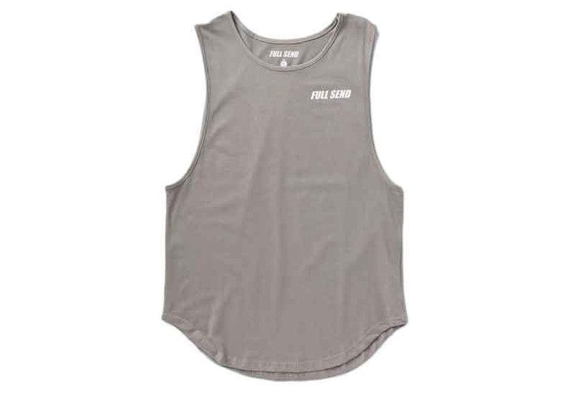 Full Send Fitness Muscle Tank Top Grey