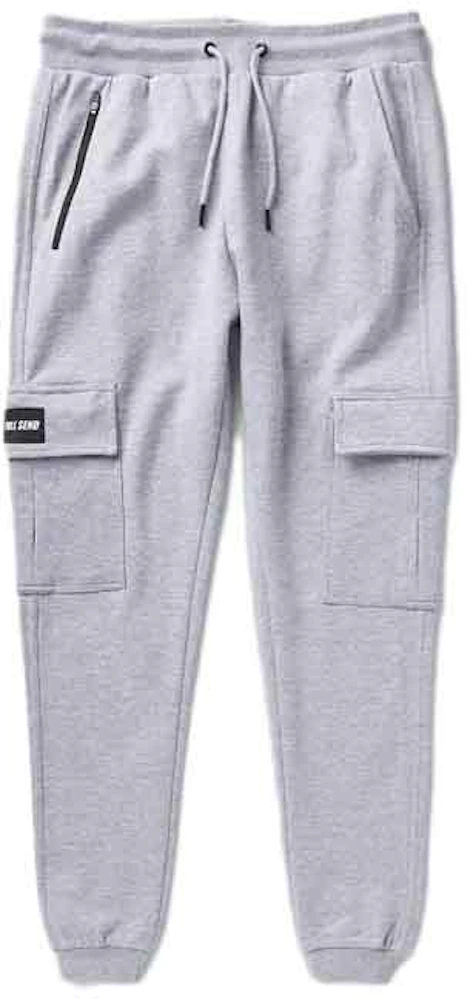 Full Send Fitness Tapered Cargo Jogger Sweatpants Grey Men's - SS21 - US