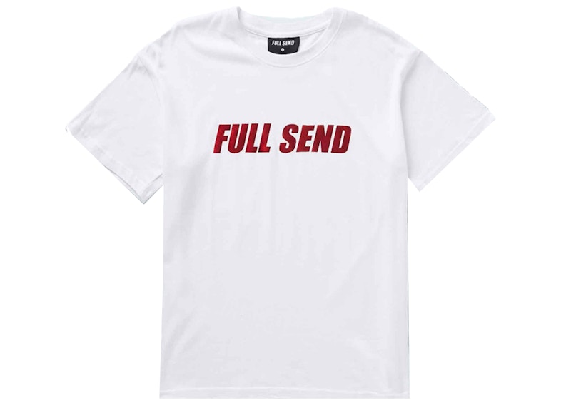 Full Send Foil Print Premium Tee White Men's - SS21 - US