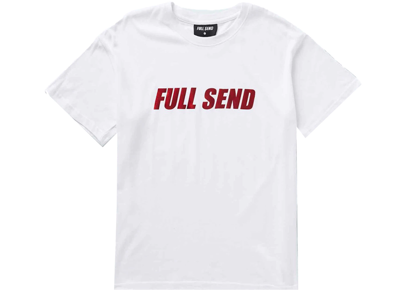 Full Send Foil Print Premium Tee White Men's - SS21 - US