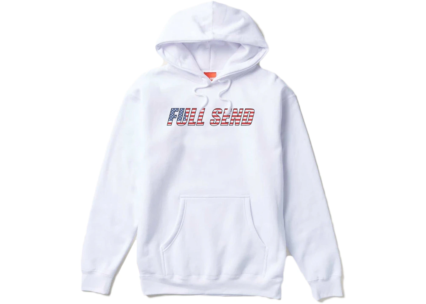 Full send white hoodie Clearance