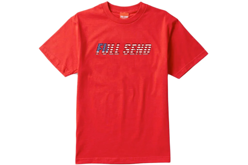 Full Send Fourth of July Tee Red