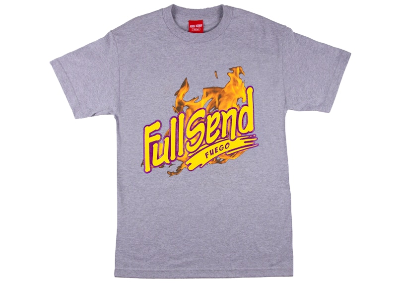 Full Send Fuego Tee Grey