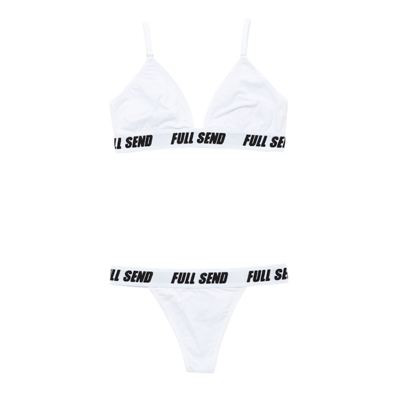 Full Send Full Send Triangle Panty White