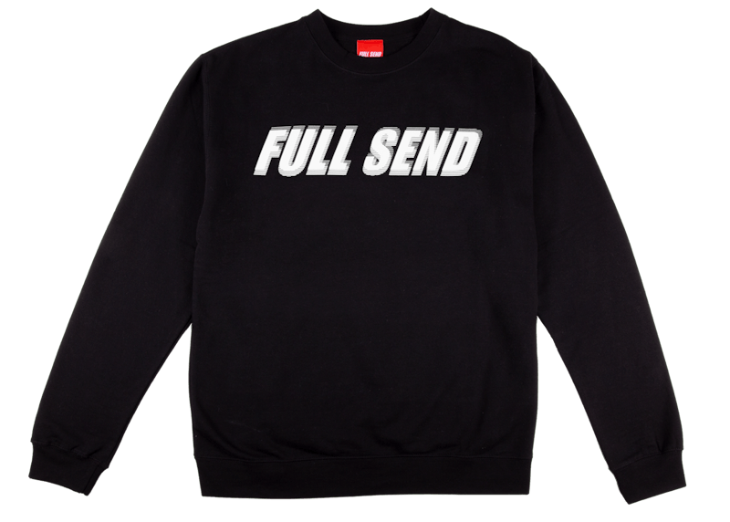Full Send Glitch Girocollo Nero