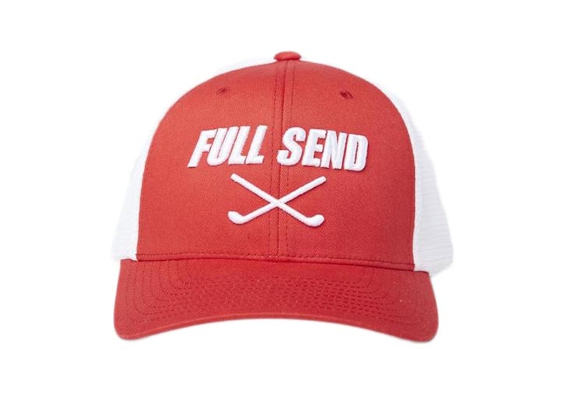 Full Send Golf Albatross Trucker Hat Red