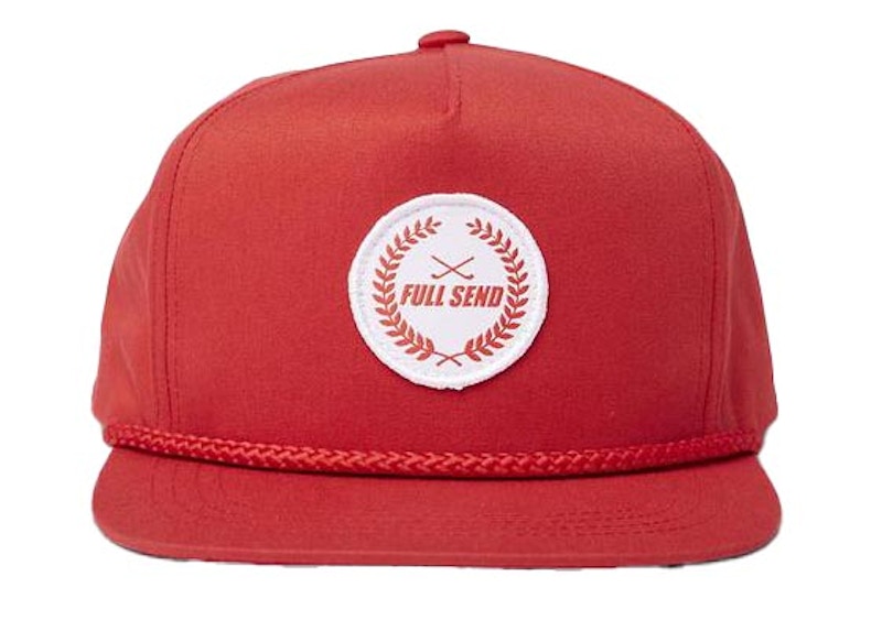Full Send Golf Birdie Snapback Hat Red