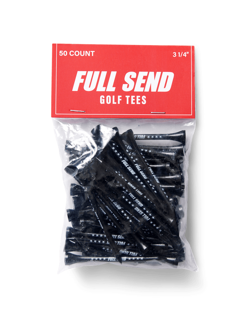 Full Send Golf Tees Black