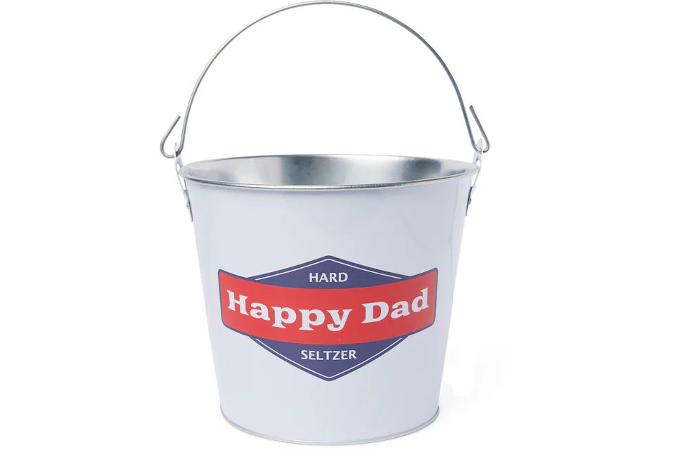 Full Send Happy Dad Beer Bucket White