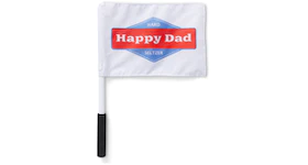 Full Send Happy Dad Mini Flag White