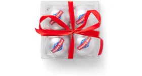 Full Send Happy Dad Ornaments (4-pack) White