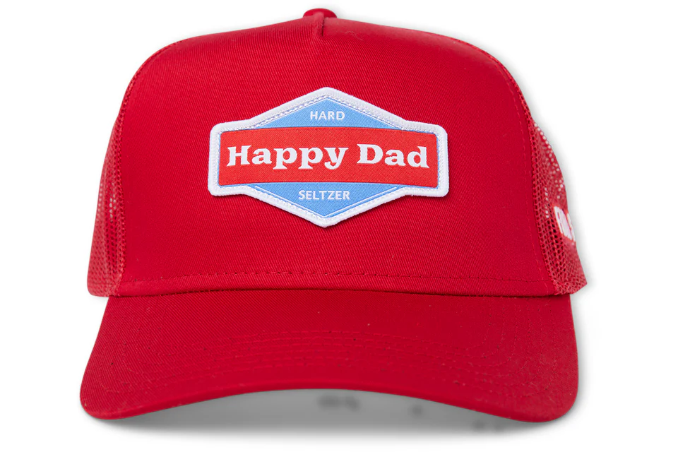 Full Send Happy Dad Trucker Hat Red