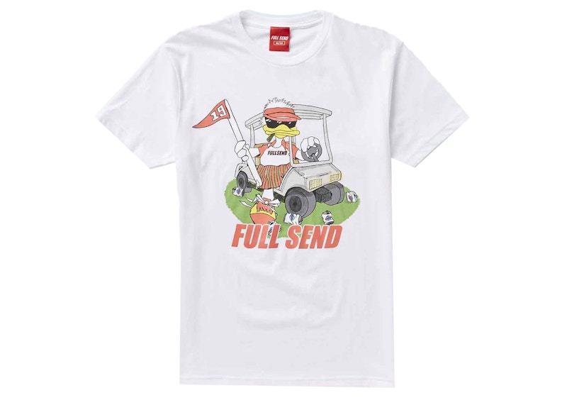 Full Send Happy Duck Tee White
