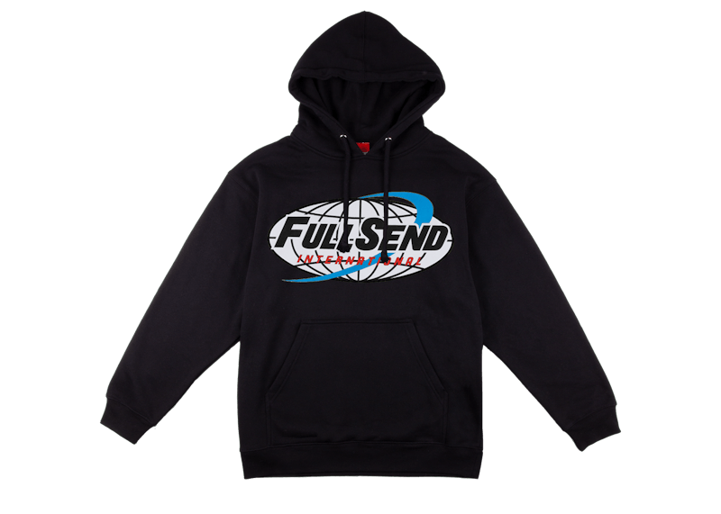 full send white hoodie