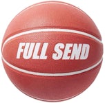 Full Send Logo Basketball Red