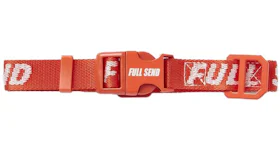 Full Send Logo Dog Collar Red