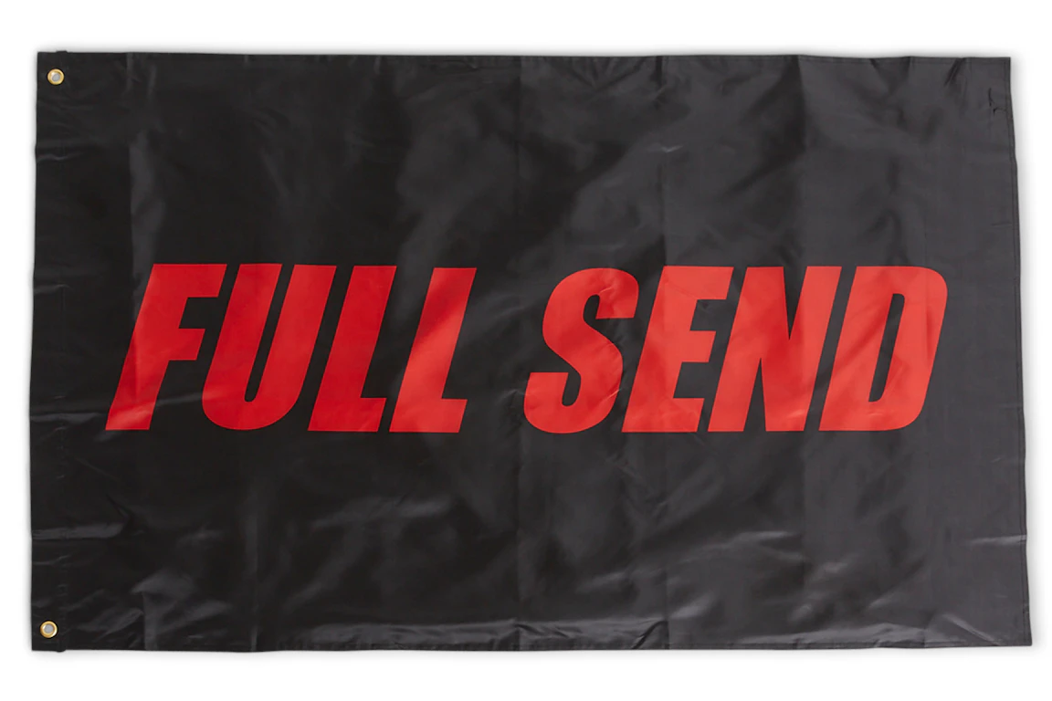 Full Send Logo Flag Black/Red - FW21 - KR
