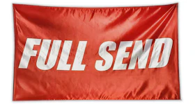 Full Send Logo Flag Red