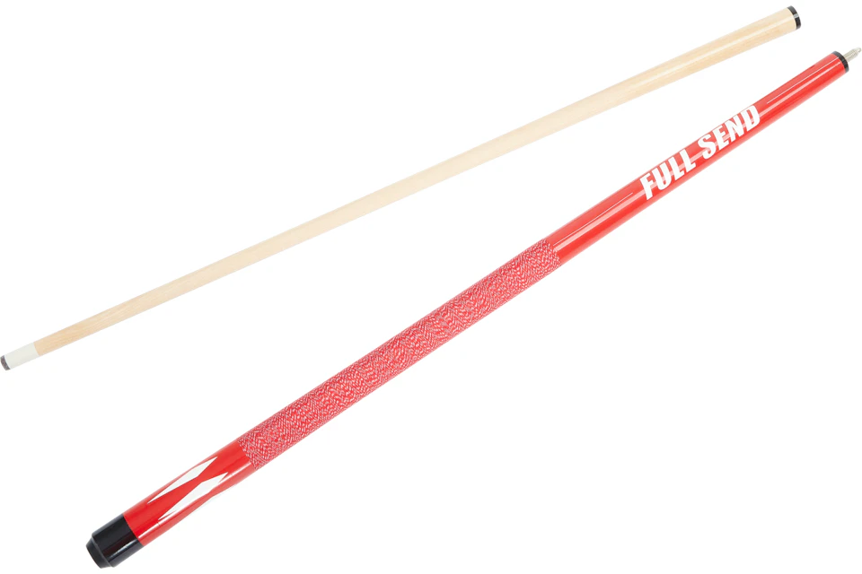 Full Send Logo Pool Cue Red - SS21 - IT
