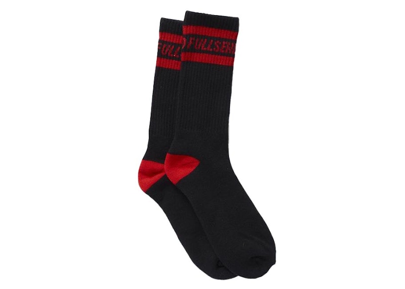 Full Send Logo Socks Black/Red