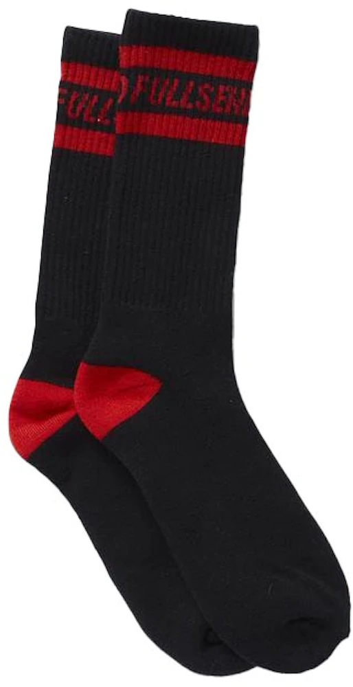 Full Send Logo Socks Black/Red - SS21 - US