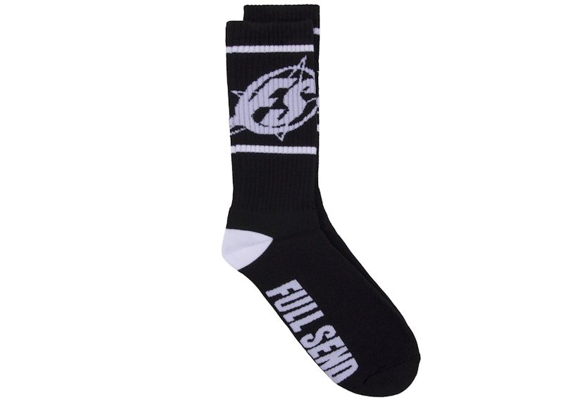Full Send Logo Socks Black