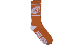 Full Send Logo Socks Orange