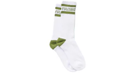Full Send Logo Socks White/Green