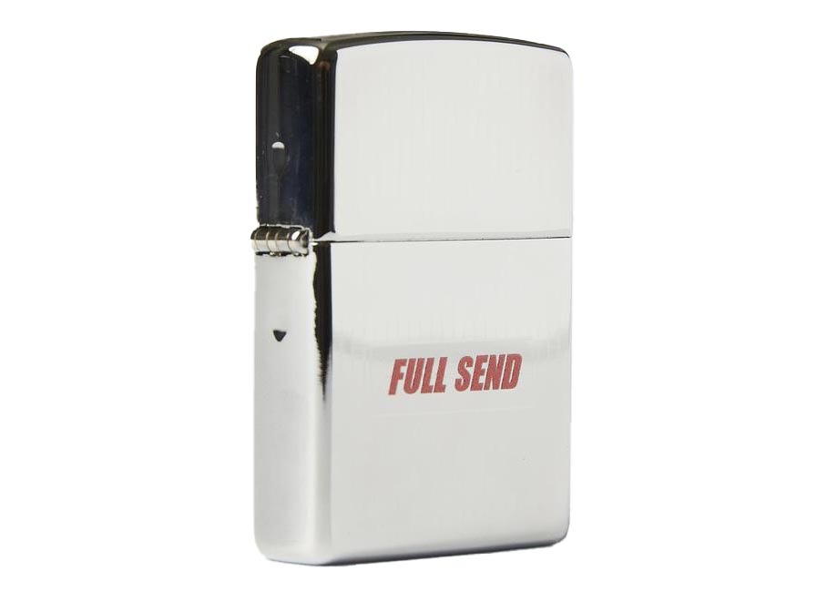 Full Send Logo Zippo Lighter Silver - SS21 - US