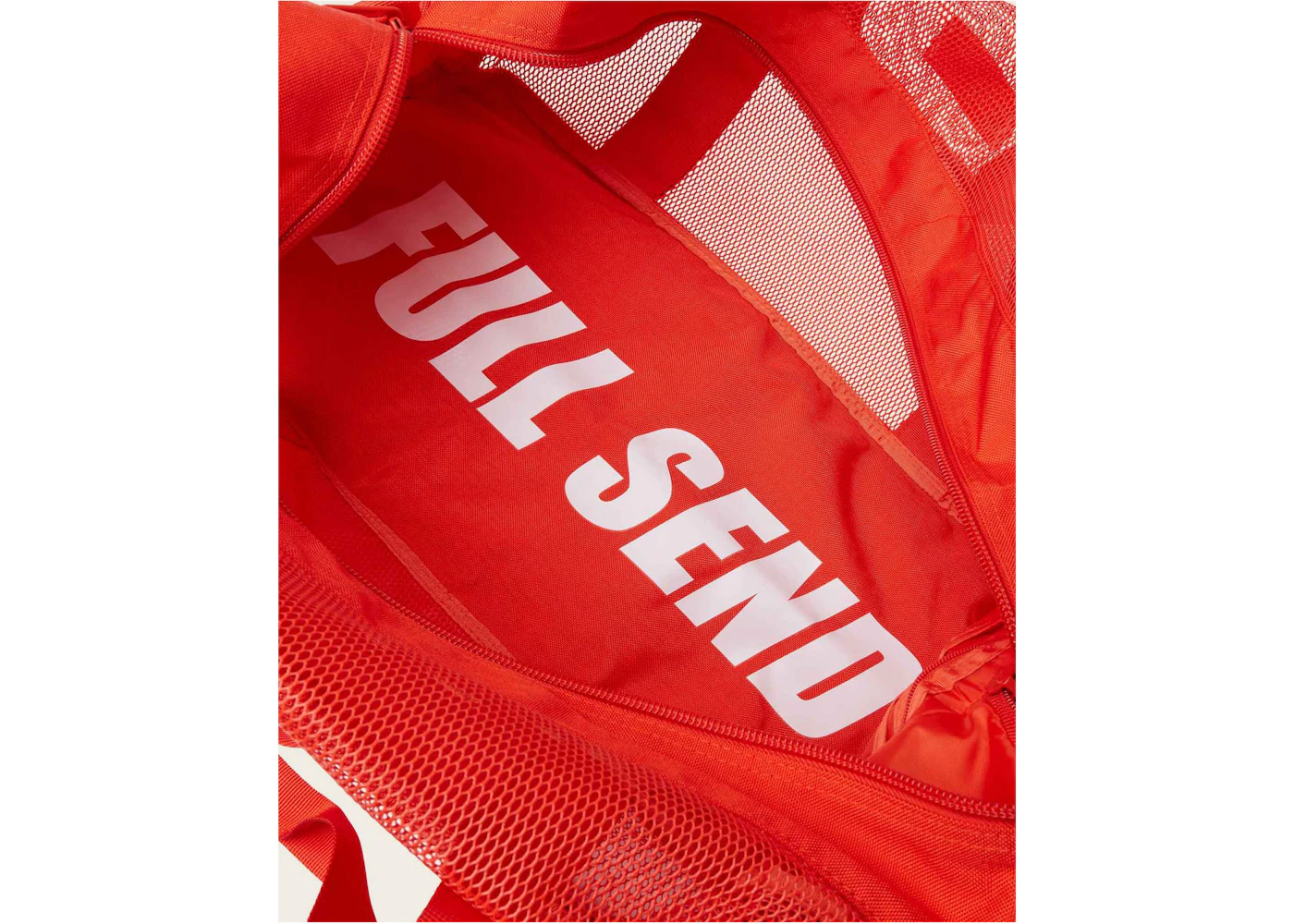 Full Send Mesh Duffle Bag Red - US