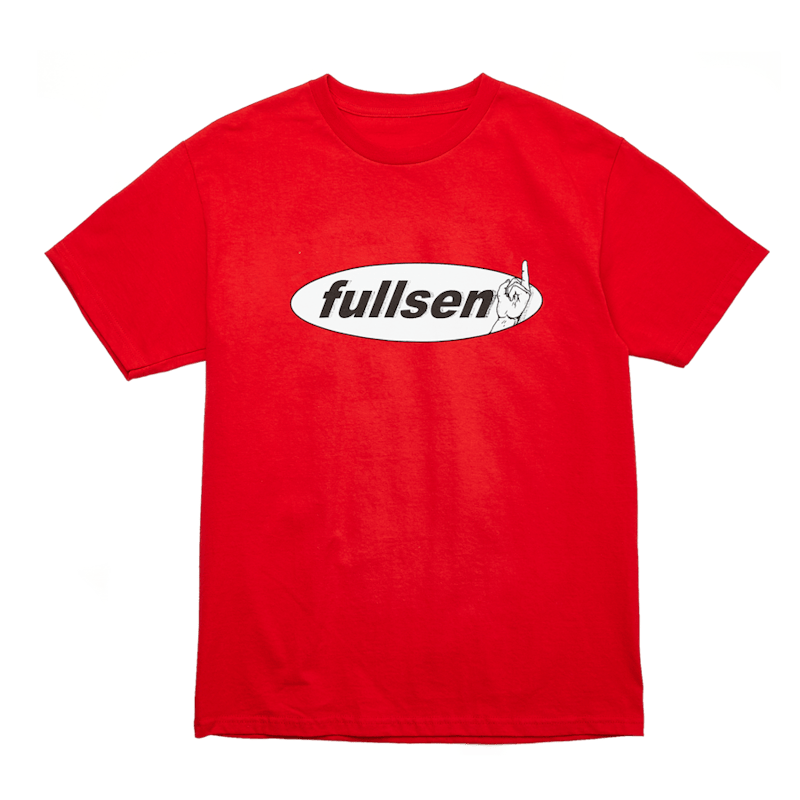 Full Send Middle Finger Tee Red