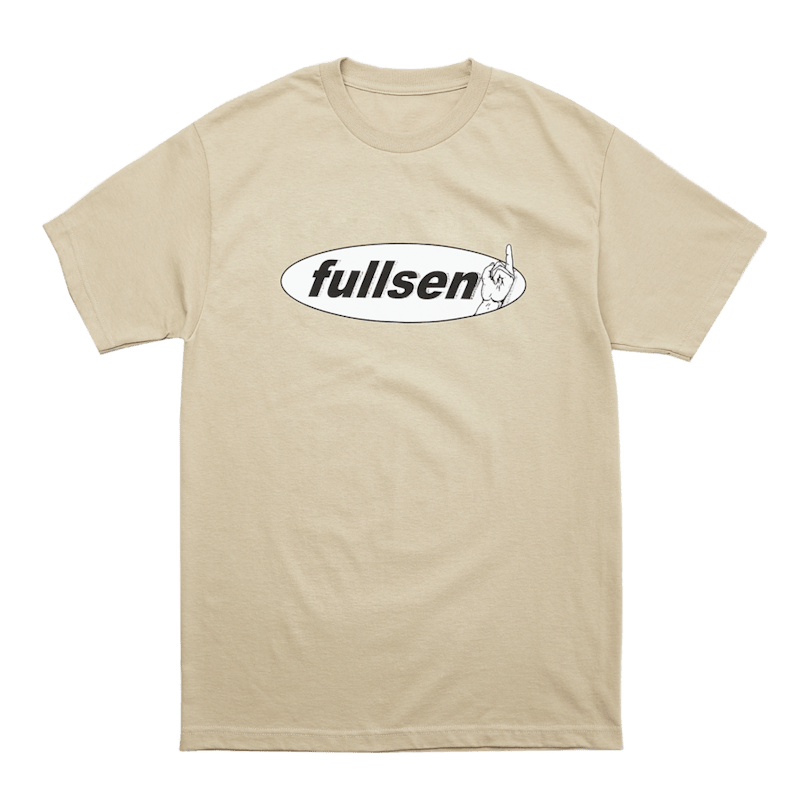 Full Send Middle Finger Tee Sand