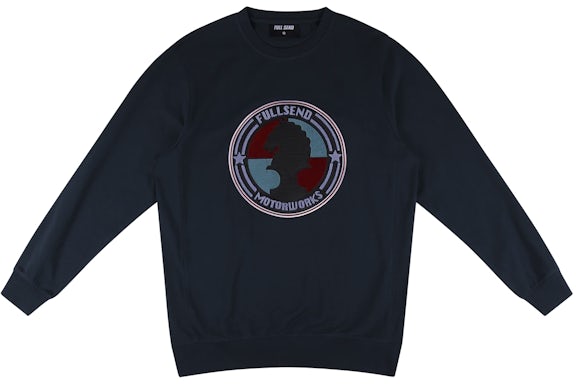 Full Send Motorworks Crewneck Navy