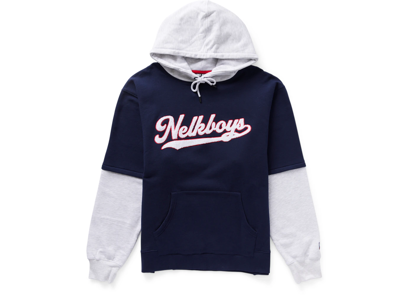 Full Send Nelk Boys 2 Tone Hoodie Navy Men s FW21 GB