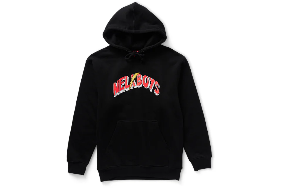 Full Send Nelk Boys Bolt Hoodie Black Men s FW21 US