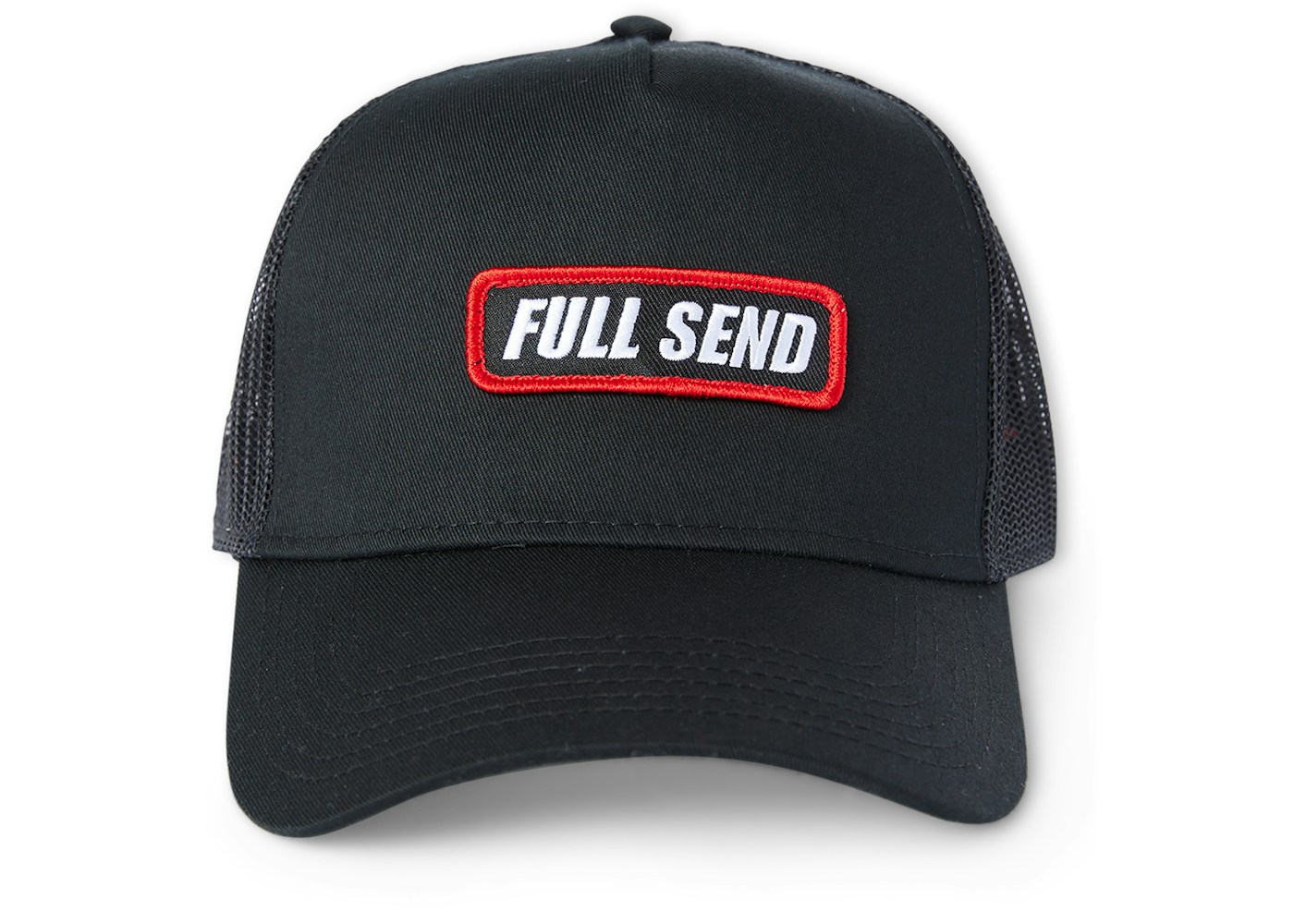 Full Send Patch Trucker Hat Black - FW21