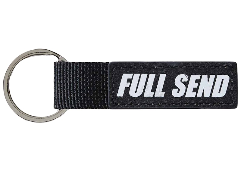 Full Send Polyester Keychain Black