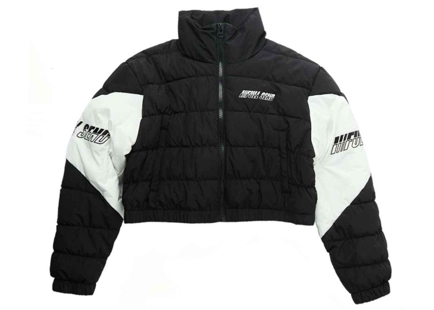 Full Send Puffer Jacket Black/White - FW20