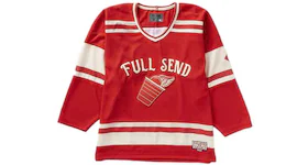 Full Send Red Cup Hockey Jersey Red